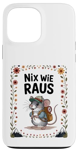 Nix wie weg - nichts wie raus Wandern Abenteuer mit Maus Hülle für iPhone 13 Pro Max Nix wie weg - nichts wie raus Wandern Abenteuer mit Maus Hülle für iPhone 13 Pro Max von Lustige Wandermotive mit Tieren