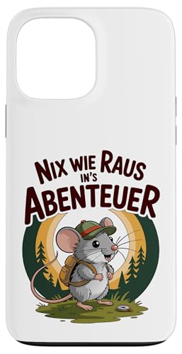 Nix wie weg - nichts wie raus Wandern Abenteuer mit Maus Hülle für iPhone 13 Pro Max Nix wie weg - nichts wie raus Wandern Abenteuer mit Maus Hülle für iPhone 13 Pro Max von Lustige Wandermotive mit Tieren