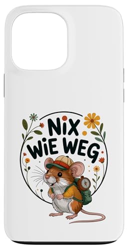 Nix wie weg - nichts wie raus Wandern Abenteuer mit Maus Hülle für iPhone 13 Pro Max Nix wie weg - nichts wie raus Wandern Abenteuer mit Maus Hülle für iPhone 13 Pro Max von Lustige Wandermotive mit Tieren