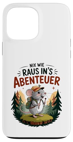 Nix wie weg - nichts wie raus Wandern Abenteuer mit Maus Hülle für iPhone 13 Pro Max Nix wie weg - nichts wie raus Wandern Abenteuer mit Maus Hülle für iPhone 13 Pro Max von Lustige Wandermotive mit Tieren
