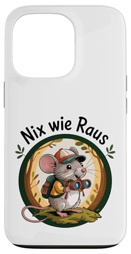 Nix wie weg - nichts wie raus Wandern Abenteuer mit Maus Hülle für iPhone 13 Pro Nix wie weg - nichts wie raus Wandern Abenteuer mit Maus Hülle für iPhone 13 Pro von Lustige Wandermotive mit Tieren