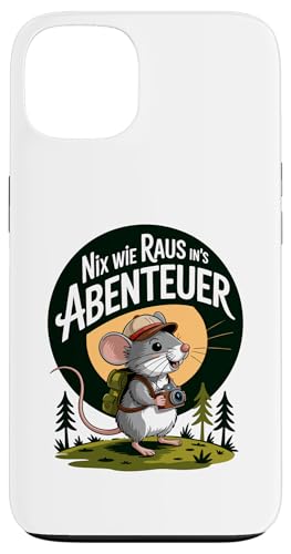 Nix wie weg - nichts wie raus Wandern Abenteuer mit Maus Hülle für iPhone 13 Nix wie weg - nichts wie raus Wandern Abenteuer mit Maus Hülle für iPhone 13 von Lustige Wandermotive mit Tieren
