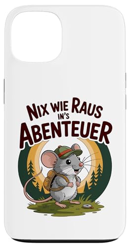 Nix wie weg - nichts wie raus Wandern Abenteuer mit Maus Hülle für iPhone 13 Nix wie weg - nichts wie raus Wandern Abenteuer mit Maus Hülle für iPhone 13 von Lustige Wandermotive mit Tieren