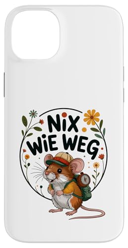 Nix wie weg - nichts wie raus Wandern Abenteuer mit Maus Hülle für iPhone 14 Plus Nix wie weg - nichts wie raus Wandern Abenteuer mit Maus Hülle für iPhone 14 Plus von Lustige Wandermotive mit Tieren
