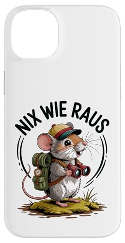Nix wie weg - nichts wie raus Wandern Abenteuer mit Maus Hülle für iPhone 14 Plus Nix wie weg - nichts wie raus Wandern Abenteuer mit Maus Hülle für iPhone 14 Plus von Lustige Wandermotive mit Tieren
