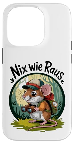 Nix wie weg - nichts wie raus Wandern Abenteuer mit Maus Hülle für iPhone 14 Pro Nix wie weg - nichts wie raus Wandern Abenteuer mit Maus Hülle für iPhone 14 Pro von Lustige Wandermotive mit Tieren