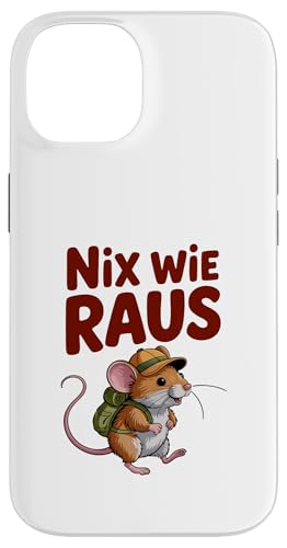 Nix wie weg - nichts wie raus Wandern Abenteuer mit Maus Hülle für iPhone 14 Nix wie weg - nichts wie raus Wandern Abenteuer mit Maus Hülle für iPhone 14 von Lustige Wandermotive mit Tieren