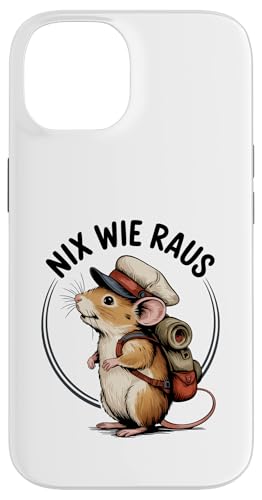 Nix wie weg - nichts wie raus Wandern Abenteuer mit Maus Hülle für iPhone 14 Nix wie weg - nichts wie raus Wandern Abenteuer mit Maus Hülle für iPhone 14 von Lustige Wandermotive mit Tieren