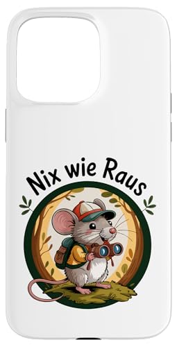 Nix wie weg - nichts wie raus Wandern Abenteuer mit Maus Hülle für iPhone 15 Pro Max Nix wie weg - nichts wie raus Wandern Abenteuer mit Maus Hülle für iPhone 15 Pro Max von Lustige Wandermotive mit Tieren