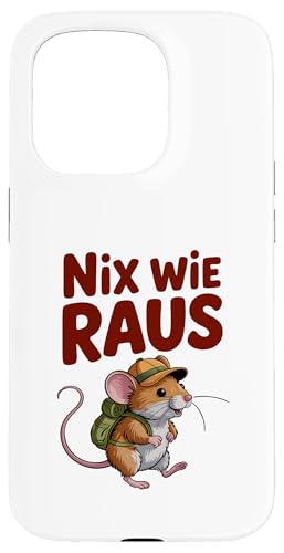 Nix wie weg - nichts wie raus Wandern Abenteuer mit Maus Hülle für iPhone 15 Pro Nix wie weg - nichts wie raus Wandern Abenteuer mit Maus Hülle für iPhone 15 Pro von Lustige Wandermotive mit Tieren