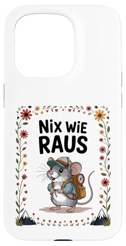 Nix wie weg - nichts wie raus Wandern Abenteuer mit Maus Hülle für iPhone 15 Pro Nix wie weg - nichts wie raus Wandern Abenteuer mit Maus Hülle für iPhone 15 Pro von Lustige Wandermotive mit Tieren