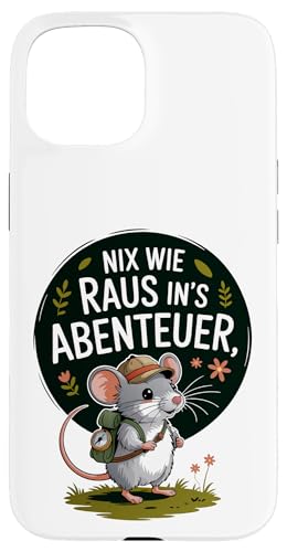 Nix wie weg - nichts wie raus Wandern Abenteuer mit Maus Hülle für iPhone 15 Nix wie weg - nichts wie raus Wandern Abenteuer mit Maus Hülle für iPhone 15 von Lustige Wandermotive mit Tieren