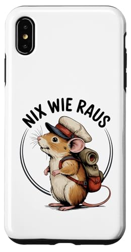 Nix wie weg - nichts wie raus Wandern Abenteuer mit Maus Hülle für iPhone XS Max Nix wie weg - nichts wie raus Wandern Abenteuer mit Maus Hülle für iPhone XS Max von Lustige Wandermotive mit Tieren