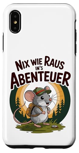 Nix wie weg - nichts wie raus Wandern Abenteuer mit Maus Hülle für iPhone XS Max Nix wie weg - nichts wie raus Wandern Abenteuer mit Maus Hülle für iPhone XS Max von Lustige Wandermotive mit Tieren