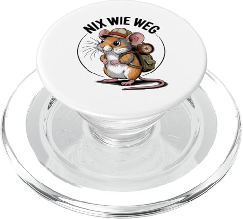 Nix wie weg - nichts wie raus Wandern Abenteuer mit Maus PopSockets PopGrip für MagSafe Nix wie weg - nichts wie raus Wandern Abenteuer mit Maus PopSockets PopGrip für MagSafe von Lustige Wandermotive mit Tieren