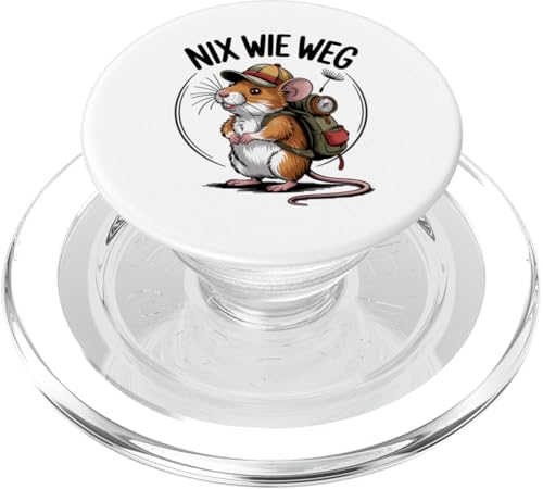Nix wie weg - nichts wie raus Wandern Abenteuer mit Maus PopSockets PopGrip für MagSafe Nix wie weg - nichts wie raus Wandern Abenteuer mit Maus PopSockets PopGrip für MagSafe von Lustige Wandermotive mit Tieren
