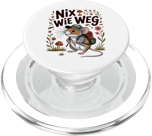Nix wie weg - nichts wie raus Wandern Abenteuer mit Maus PopSockets PopGrip für MagSafe Nix wie weg - nichts wie raus Wandern Abenteuer mit Maus PopSockets PopGrip für MagSafe von Lustige Wandermotive mit Tieren