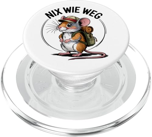 Nix wie weg - nichts wie raus Wandern Abenteuer mit Maus PopSockets PopGrip für MagSafe Nix wie weg - nichts wie raus Wandern Abenteuer mit Maus PopSockets PopGrip für MagSafe von Lustige Wandermotive mit Tieren