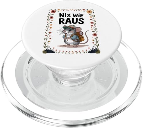 Nix wie weg - nichts wie raus Wandern Abenteuer mit Maus PopSockets PopGrip für MagSafe Nix wie weg - nichts wie raus Wandern Abenteuer mit Maus PopSockets PopGrip für MagSafe von Lustige Wandermotive mit Tieren