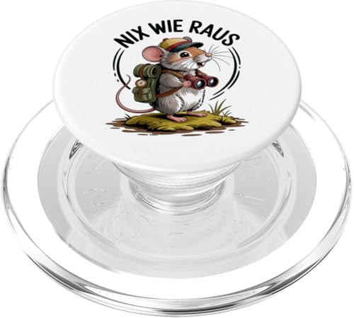 Nix wie weg - nichts wie raus Wandern Abenteuer mit Maus PopSockets PopGrip für MagSafe Nix wie weg - nichts wie raus Wandern Abenteuer mit Maus PopSockets PopGrip für MagSafe von Lustige Wandermotive mit Tieren