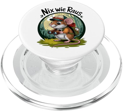 Nix wie weg - nichts wie raus Wandern Abenteuer mit Maus PopSockets PopGrip für MagSafe Nix wie weg - nichts wie raus Wandern Abenteuer mit Maus PopSockets PopGrip für MagSafe von Lustige Wandermotive mit Tieren