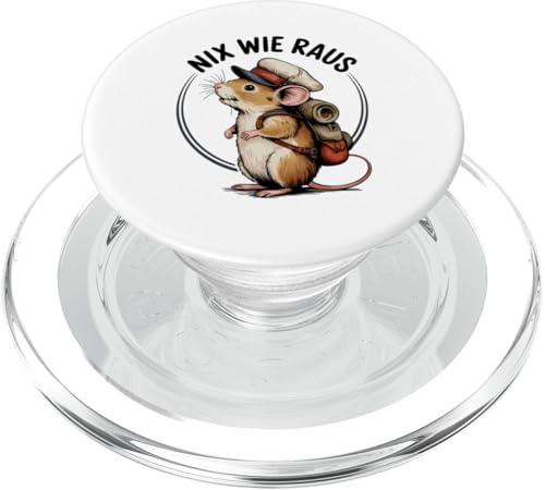 Nix wie weg - nichts wie raus Wandern Abenteuer mit Maus PopSockets PopGrip für MagSafe Nix wie weg - nichts wie raus Wandern Abenteuer mit Maus PopSockets PopGrip für MagSafe von Lustige Wandermotive mit Tieren