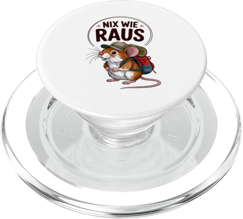 Nix wie weg - nichts wie raus Wandern Abenteuer mit Maus PopSockets PopGrip für MagSafe Nix wie weg - nichts wie raus Wandern Abenteuer mit Maus PopSockets PopGrip für MagSafe von Lustige Wandermotive mit Tieren