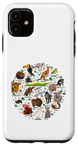 Australische Tierausbildung Zoologie Tiere Australiens Hülle für iPhone 11 Australische Tierausbildung Zoologie Tiere Australiens Hülle für iPhone 11 von Lustige australische Tiere Blumengrafiken