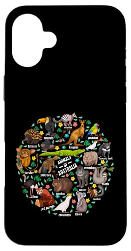 Australische Tierausbildung Zoologie Tiere Australiens Hülle für iPhone 16 Plus Australische Tierausbildung Zoologie Tiere Australiens Hülle für iPhone 16 Plus von Lustige australische Tiere Blumengrafiken