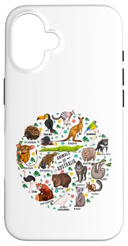 Australische Tierausbildung Zoologie Tiere Australiens Hülle für iPhone 16 Australische Tierausbildung Zoologie Tiere Australiens Hülle für iPhone 16 von Lustige australische Tiere Blumengrafiken
