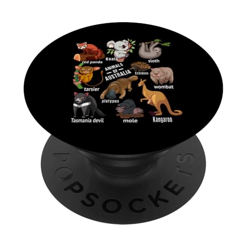 Australische Tierausbildung Zoologie Tiere Australiens PopSockets Klebender PopGrip Australische Tierausbildung Zoologie Tiere Australiens PopSockets Klebender PopGrip von Lustige australische Tiere Blumengrafiken