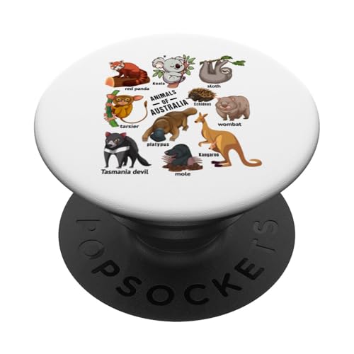 Australische Tierausbildung Zoologie Tiere Australiens PopSockets Klebender PopGrip Australische Tierausbildung Zoologie Tiere Australiens PopSockets Klebender PopGrip von Lustige australische Tiere Blumengrafiken