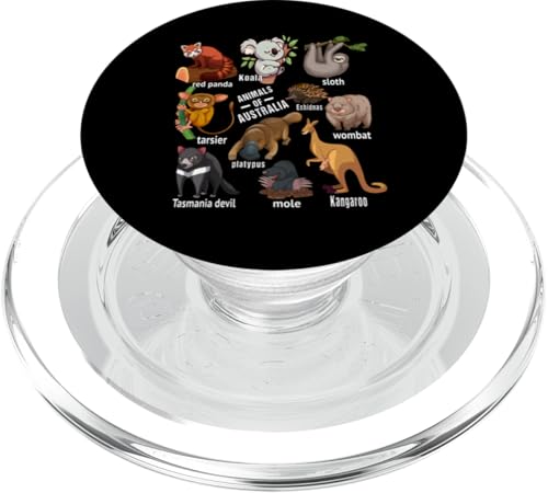 Australische Tierausbildung Zoologie Tiere Australiens PopSockets PopGrip für MagSafe Australische Tierausbildung Zoologie Tiere Australiens PopSockets PopGrip für MagSafe von Lustige australische Tiere Blumengrafiken