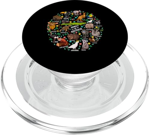 Australische Tierausbildung Zoologie Tiere Australiens PopSockets PopGrip für MagSafe Australische Tierausbildung Zoologie Tiere Australiens PopSockets PopGrip für MagSafe von Lustige australische Tiere Blumengrafiken