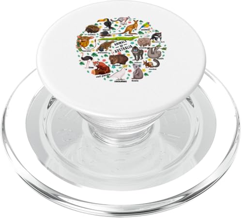 Australische Tierausbildung Zoologie Tiere Australiens PopSockets PopGrip für MagSafe Australische Tierausbildung Zoologie Tiere Australiens PopSockets PopGrip für MagSafe von Lustige australische Tiere Blumengrafiken