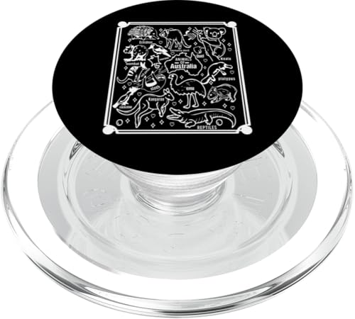 Australische Tierausbildung Zoologie Tiere Australiens PopSockets PopGrip für MagSafe Australische Tierausbildung Zoologie Tiere Australiens PopSockets PopGrip für MagSafe von Lustige australische Tiere Blumengrafiken
