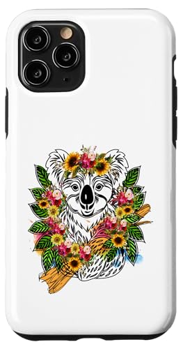 Australisches Tier Koala mit Blumen florale Koala -Liebhaber Hülle für iPhone 11 Pro Australisches Tier Koala mit Blumen florale Koala -Liebhaber Hülle für iPhone 11 Pro von Lustige australische Tiere Blumengrafiken