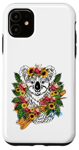 Australisches Tier Koala mit Blumen florale Koala -Liebhaber Hülle für iPhone 11 Australisches Tier Koala mit Blumen florale Koala -Liebhaber Hülle für iPhone 11 von Lustige australische Tiere Blumengrafiken