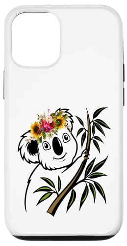 Australisches Tier Koala mit Blumen florale Koala -Liebhaber Hülle für iPhone 12/12 Pro von Lustige australische Tiere Blumengrafiken