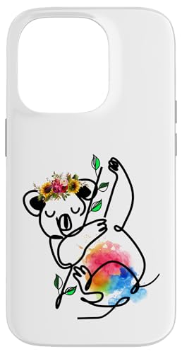 Australisches Tier Koala mit Blumen florale Koala -Liebhaber Hülle für iPhone 14 Pro Australisches Tier Koala mit Blumen florale Koala -Liebhaber Hülle für iPhone 14 Pro von Lustige australische Tiere Blumengrafiken