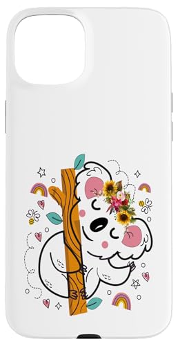 Australisches Tier Koala mit Blumen florale Koala -Liebhaber Hülle für iPhone 15 Plus Australisches Tier Koala mit Blumen florale Koala -Liebhaber Hülle für iPhone 15 Plus von Lustige australische Tiere Blumengrafiken