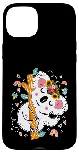 Australisches Tier Koala mit Blumen florale Koala -Liebhaber Hülle für iPhone 15 Plus Australisches Tier Koala mit Blumen florale Koala -Liebhaber Hülle für iPhone 15 Plus von Lustige australische Tiere Blumengrafiken
