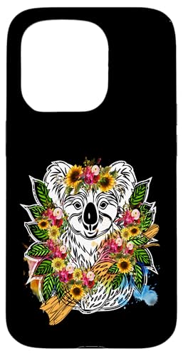Australisches Tier Koala mit Blumen florale Koala -Liebhaber Hülle für iPhone 15 Pro Australisches Tier Koala mit Blumen florale Koala -Liebhaber Hülle für iPhone 15 Pro von Lustige australische Tiere Blumengrafiken