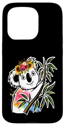 Australisches Tier Koala mit Blumen florale Koala -Liebhaber Hülle für iPhone 15 Pro Australisches Tier Koala mit Blumen florale Koala -Liebhaber Hülle für iPhone 15 Pro von Lustige australische Tiere Blumengrafiken