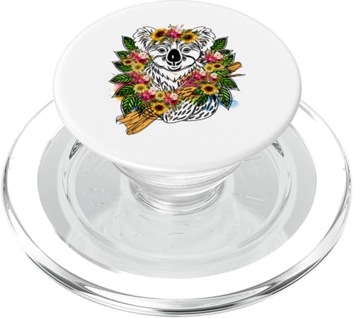 Australisches Tier Koala mit Blumen florale Koala -Liebhaber PopSockets PopGrip für MagSafe Australisches Tier Koala mit Blumen florale Koala -Liebhaber PopSockets PopGrip für MagSafe von Lustige australische Tiere Blumengrafiken