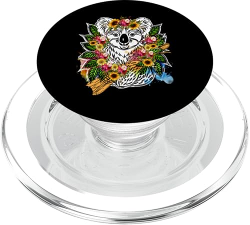 Australisches Tier Koala mit Blumen florale Koala -Liebhaber PopSockets PopGrip für MagSafe Australisches Tier Koala mit Blumen florale Koala -Liebhaber PopSockets PopGrip für MagSafe von Lustige australische Tiere Blumengrafiken