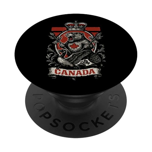 Canadian Crest Industrious Beaver Ungovernable Goose PopSockets Klebender PopGrip Canadian Crest Industrious Beaver Ungovernable Goose PopSockets Klebender PopGrip von Lustige kanadische Gänse Geschenke Gans
