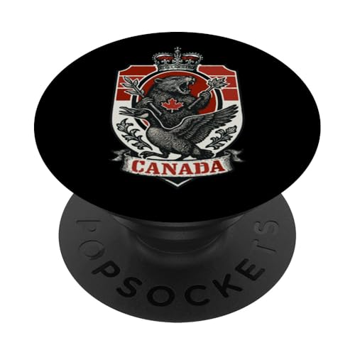 Canadian Crest Industrious Beaver Ungovernable Goose PopSockets Klebender PopGrip Canadian Crest Industrious Beaver Ungovernable Goose PopSockets Klebender PopGrip von Lustige kanadische Gänse Geschenke Gans