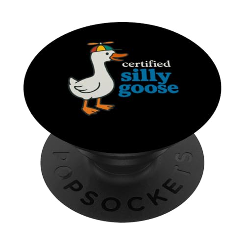 Certified Silly Goose PopSockets Klebender PopGrip Certified Silly Goose PopSockets Klebender PopGrip von Lustige kanadische Gänse Geschenke Gans