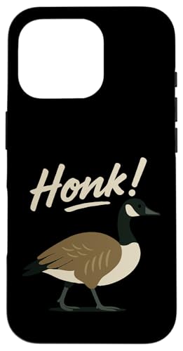Honk! Hülle für iPhone 16 Pro Honk! Hülle für iPhone 16 Pro von Lustige kanadische Gänse Geschenke Gans